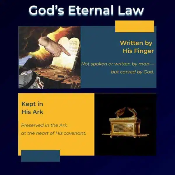 Cover design for God's Eternal Law article
