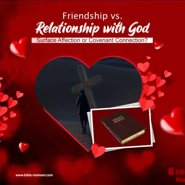 Artwork for article on Friendship vs. Relationship with God