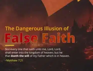 Cover artwork for article on The Dangerous Illusion of False Faith