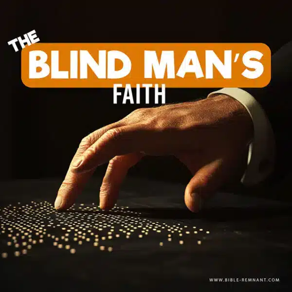 Cover artwork for article on The Blind Man's Faith