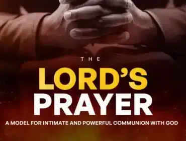 Cover artwork for article on the Lord's Prayer