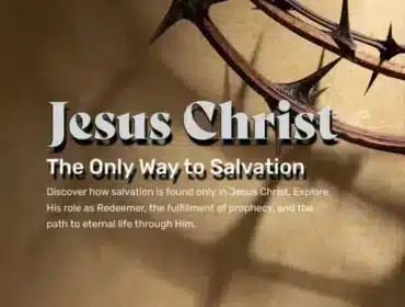 Image showing the words Jesus Christ the only way to salvation