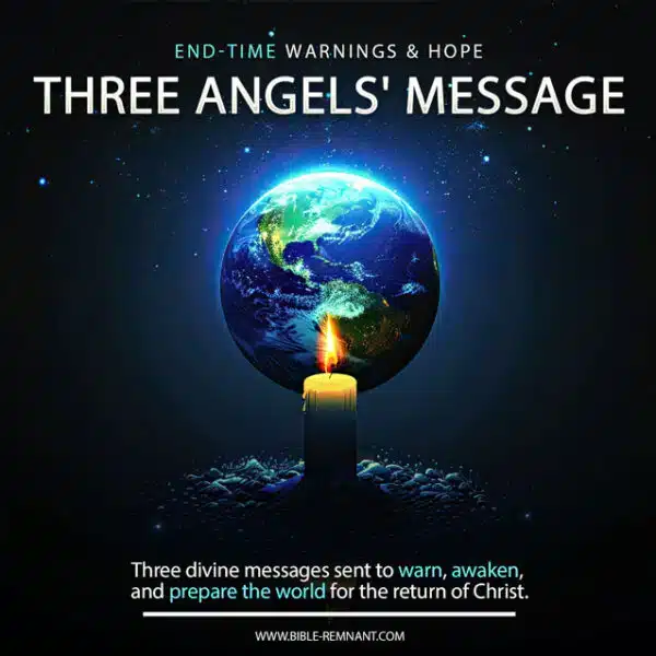 Cover artwork for article on the Three Angels' Messages