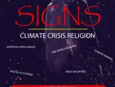 Cover art for the Climate Crisis Religion article based on end-times events