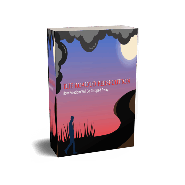 Book showing the Road to Persecution cover artwork