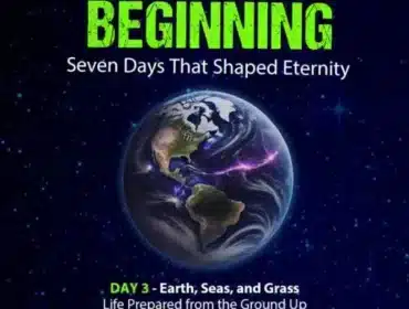 Cover artwork for day 3 of the Genesis creation account