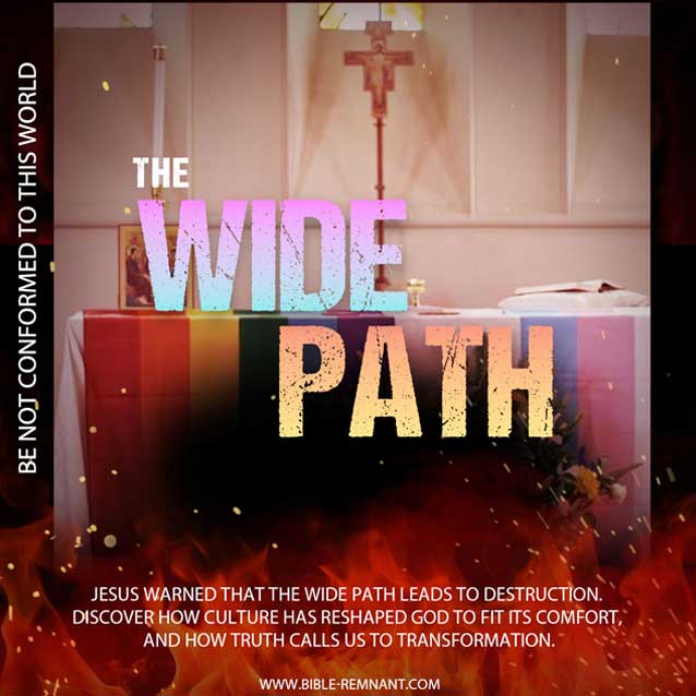 Image of gay altar for Bible study article on the wide path