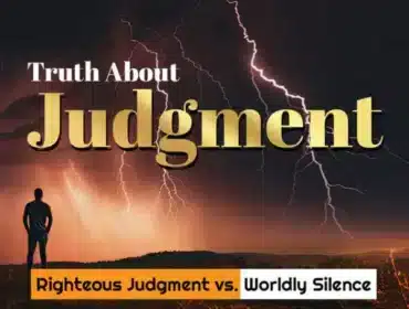 Image artwork for article on judging according to the Bible