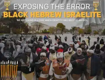 Cover artwork for article on Black Hebrew Israelite Deception