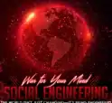 Image of digital red earth with the words Social Engineering