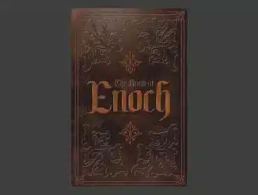 The book of Enoch book cover on gray background