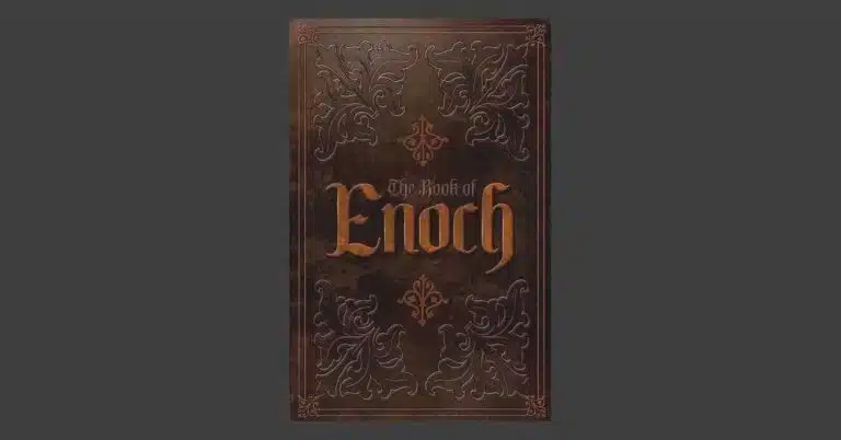 The book of Enoch book cover on gray background