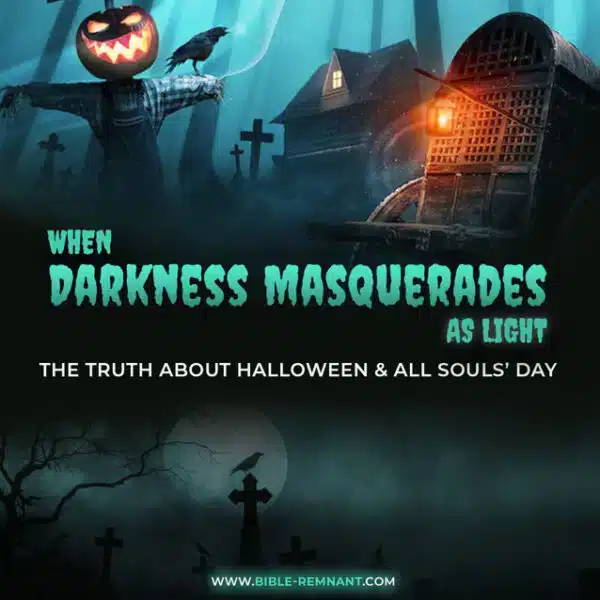 Cover artwork for article on pagan roots to Halloween, All Saints’ Day, and All Souls’ Day