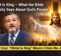 Image showing Ted Cruz regarding Christ is King comment