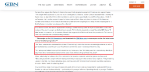 Quotes from Ted Cruz about Christ is King and Jews