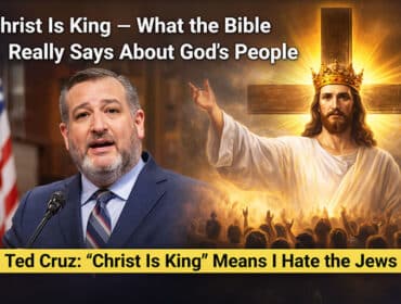 Image showing Ted Cruz regarding Christ is King comment