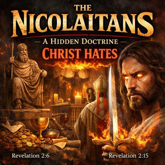Cover artwork for article titled: The Nicolaitans – A Hidden Doctrine Christ Hates