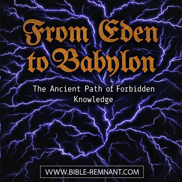 Cover artwork for article on From Eden to Babylon – The Ancient Path of Forbidden Knowledge
