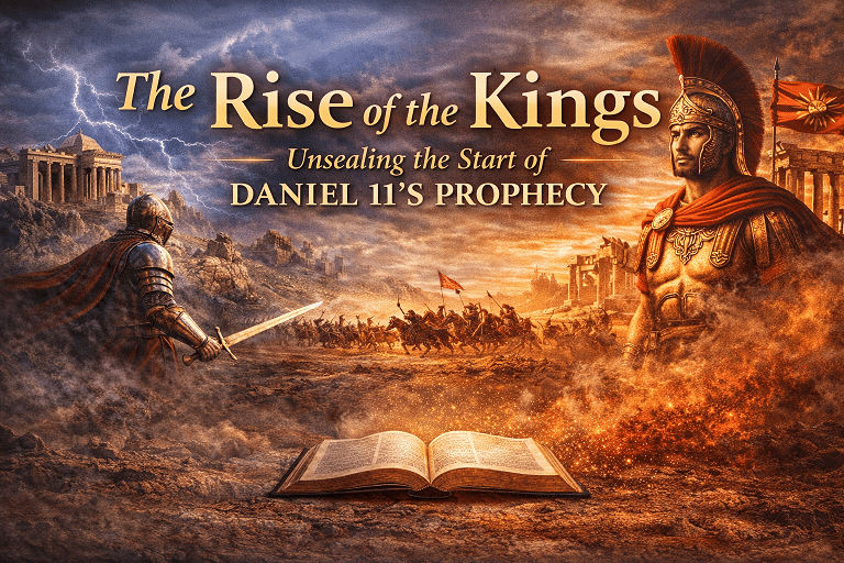 Cover artwork for Rise of the Kings – Daniel 11 Prophecy Begins
