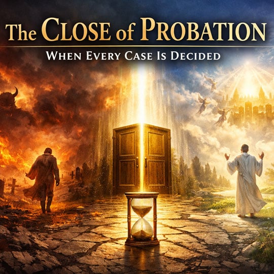 Cover artwork for article on The Close of Probation