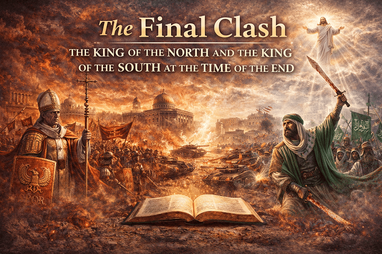 Cover Artwork for article on The Final Clash – Daniel 11 at the Time of the End