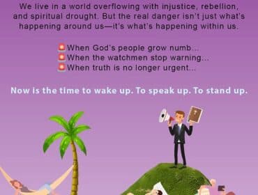 Post image warning of importance of being a Biblical watchman