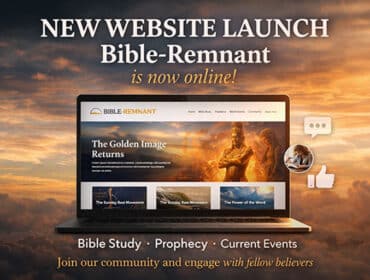 Image of Bible Remnant website on a laptop.