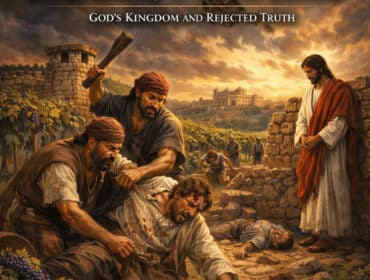 Cover artwork for article on the Parable of the Wicked Tenants