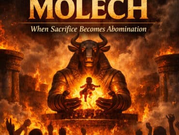 Cover artwork for article on The Worship of Molech
