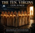 The Parable of the Ten Virgins Explained – Jesus stands at the open door as five wise and five foolish virgins hold their lamps awaiting the Bridegroom in Matthew 25.