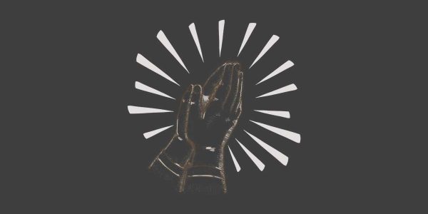 Hands folded for prayer